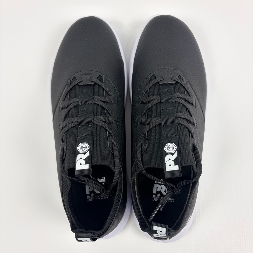 Timberland PRO Women’s Black Low-Profile Work Sneakers with White Midsole - Picture 5 of 12